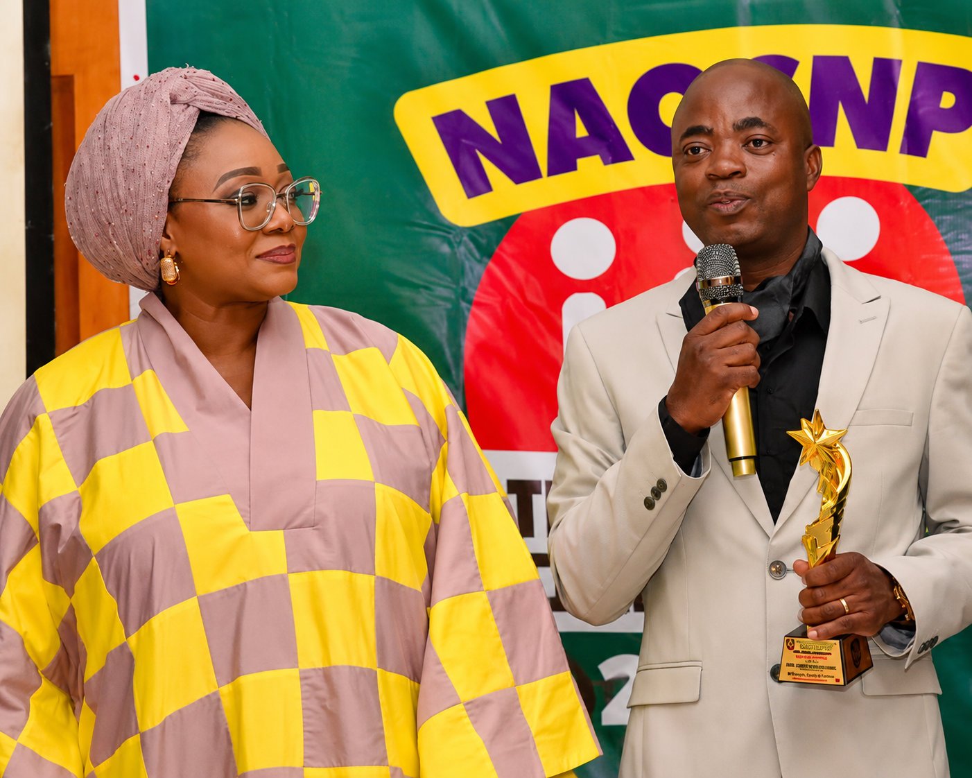 Matthew Ibadin with audience